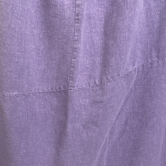 Sympatico Hemp/Tencel Midi Skirt Women’s L Purple Lagenlook Boho Made in USA - Picture 6 of 10
